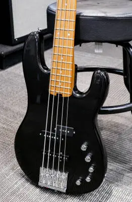 Charvel Guitars - Pro-Mod San Dimas Bass PJ V, Caramelized Maple Fingerboard - Metallic Black 2
